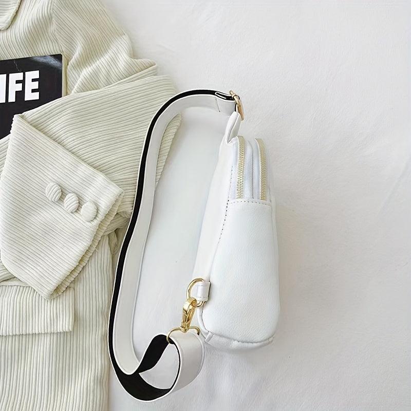 Stylish Sling Bag Faux Leather Crossbody Bag Women's Chest Bag