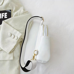 Stylish Sling Bag Faux Leather Crossbody Bag Women's Chest Bag