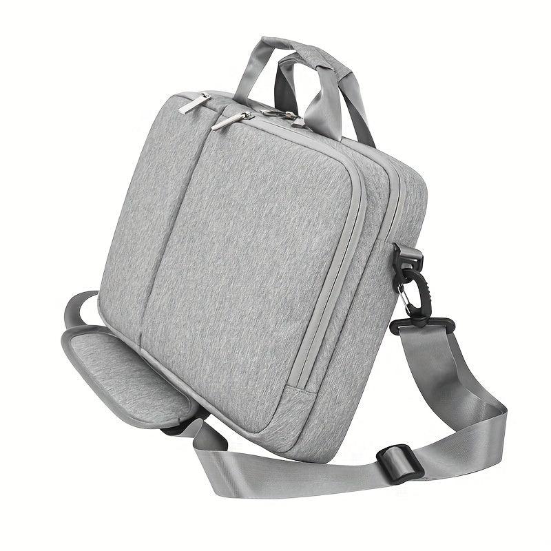 Grey Crossbody Laptop Bag Business Commuter Single Shoulder Handbag Briefcase