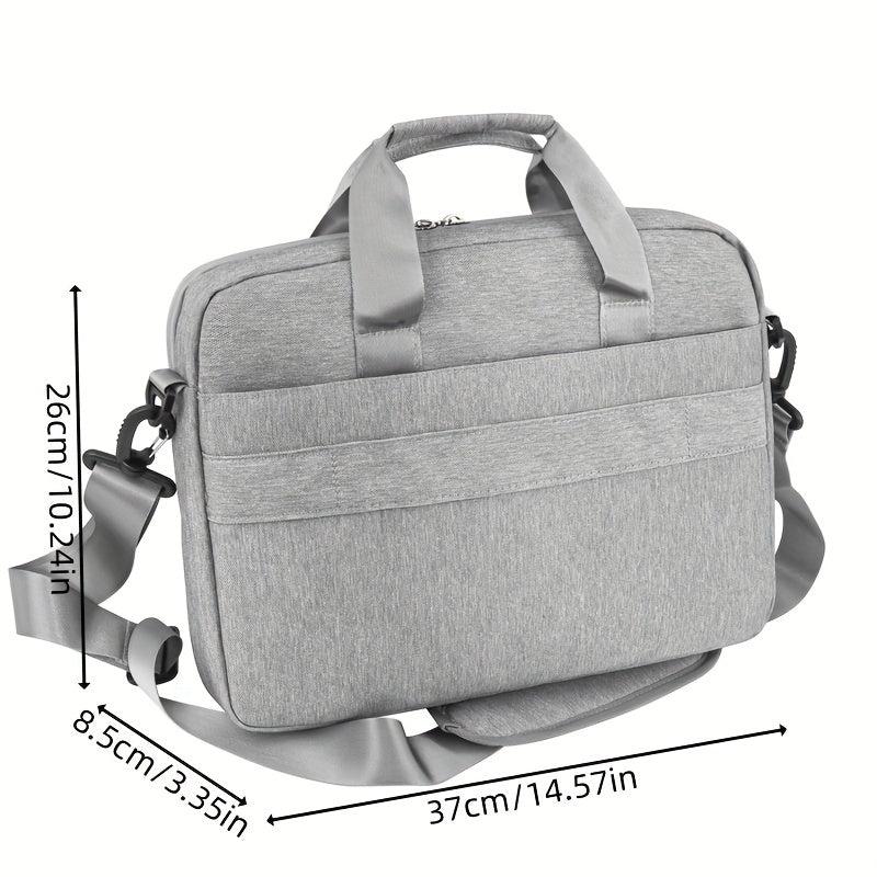 Grey Crossbody Laptop Bag Business Commuter Single Shoulder Handbag Briefcase