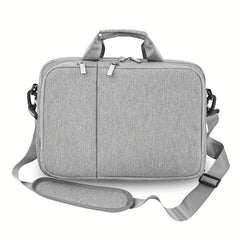 Grey Crossbody Laptop Bag Business Commuter Single Shoulder Handbag Briefcase