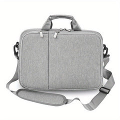 Grey Crossbody Laptop Bag Business Commuter Single Shoulder Handbag Briefcase