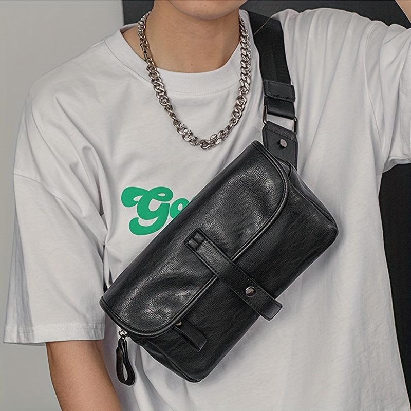 PU Leather Waist Bag Casual Street Shoulder Crossbody Bag