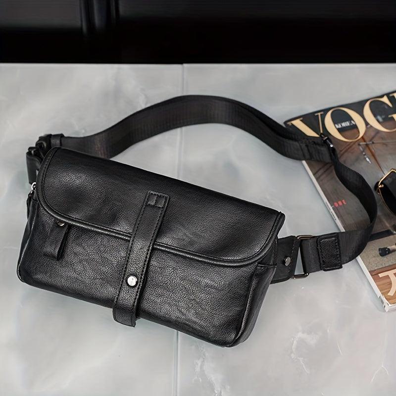 PU Leather Waist Bag Casual Street Shoulder Crossbody Bag