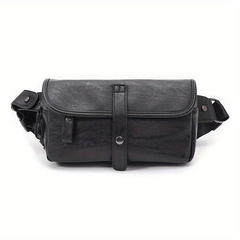 PU Leather Waist Bag Casual Street Shoulder Crossbody Bag
