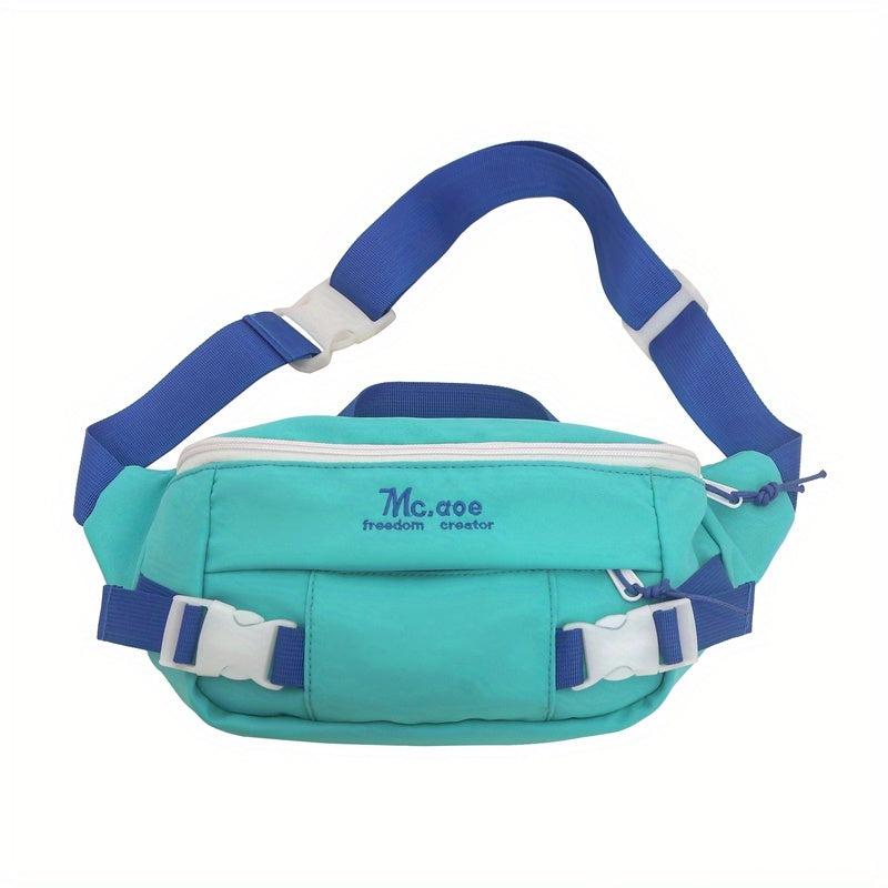 Colorblock Chest Bag Crescent Crossbody Bag & Wallet