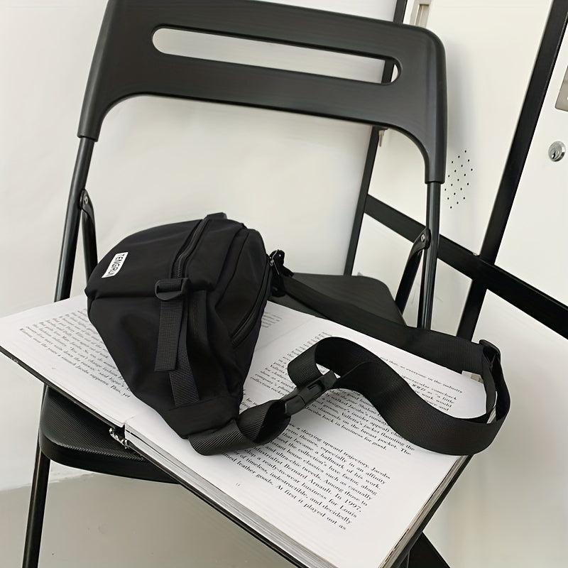 Large Capacity Crossbody Bag Nylon Sports Waist Bag