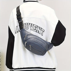 Minimalist Zipper Chest Bag Lightweight Sports Fitness Sling Bag