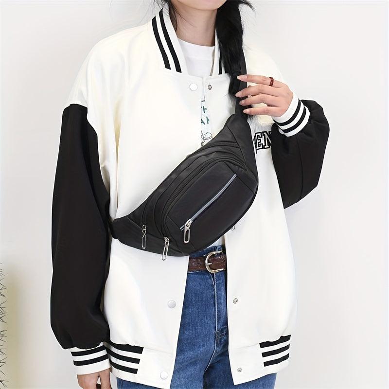 Minimalist Zipper Chest Bag Lightweight Sports Fitness Sling Bag