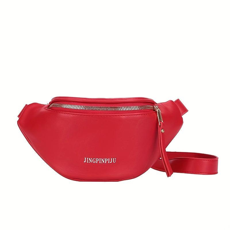 Minimalist Letter Graphic Chest Bag Sports Fitness Crossbody Fanny Pack