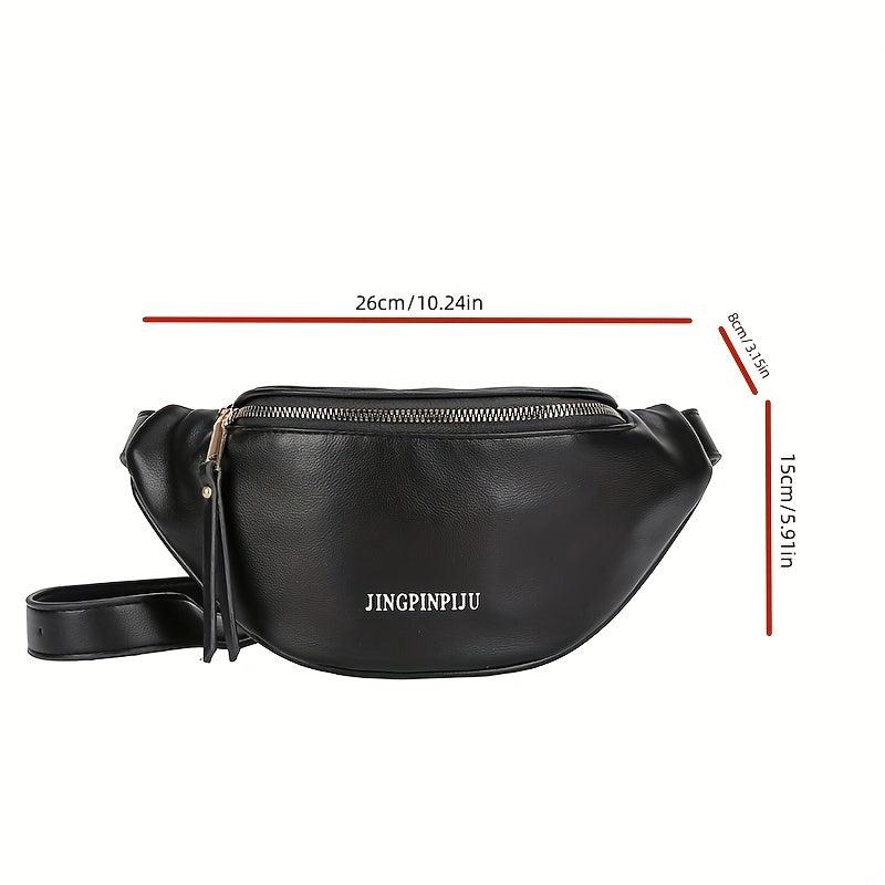 Minimalist Letter Graphic Chest Bag Sports Fitness Crossbody Fanny Pack