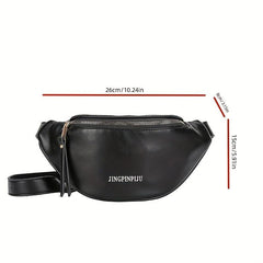 Minimalist Letter Graphic Chest Bag Sports Fitness Crossbody Fanny Pack
