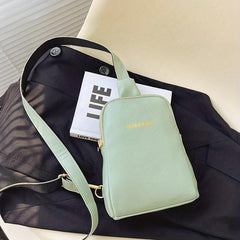 Textured Casual Chest Bag PU Leather Lightweight Fanny Pack