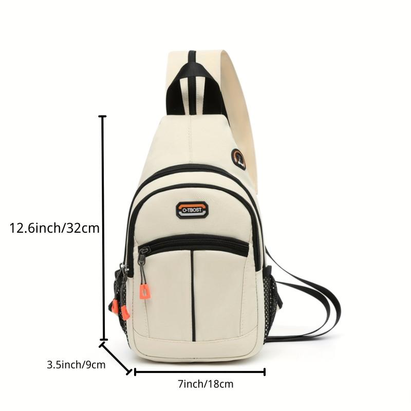 Sling Bag Casual Nylon Crossbody Bag Outdoor Sports Travel Chest Bag