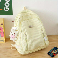 Sweet Student Pleated Backpack Nylon Large Capacity Bag
