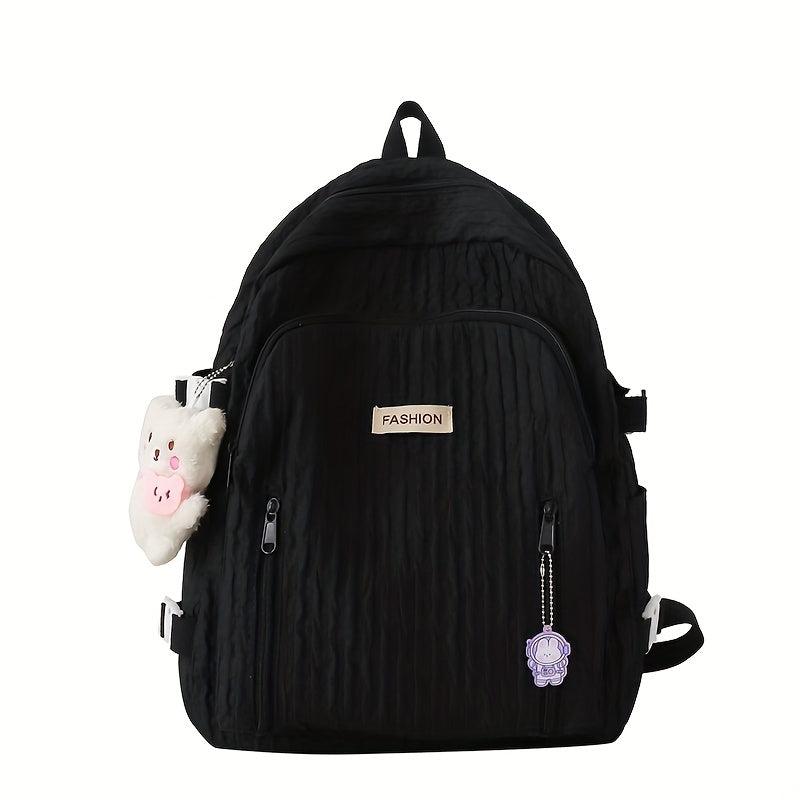 Sweet Student Pleated Backpack Nylon Large Capacity Bag