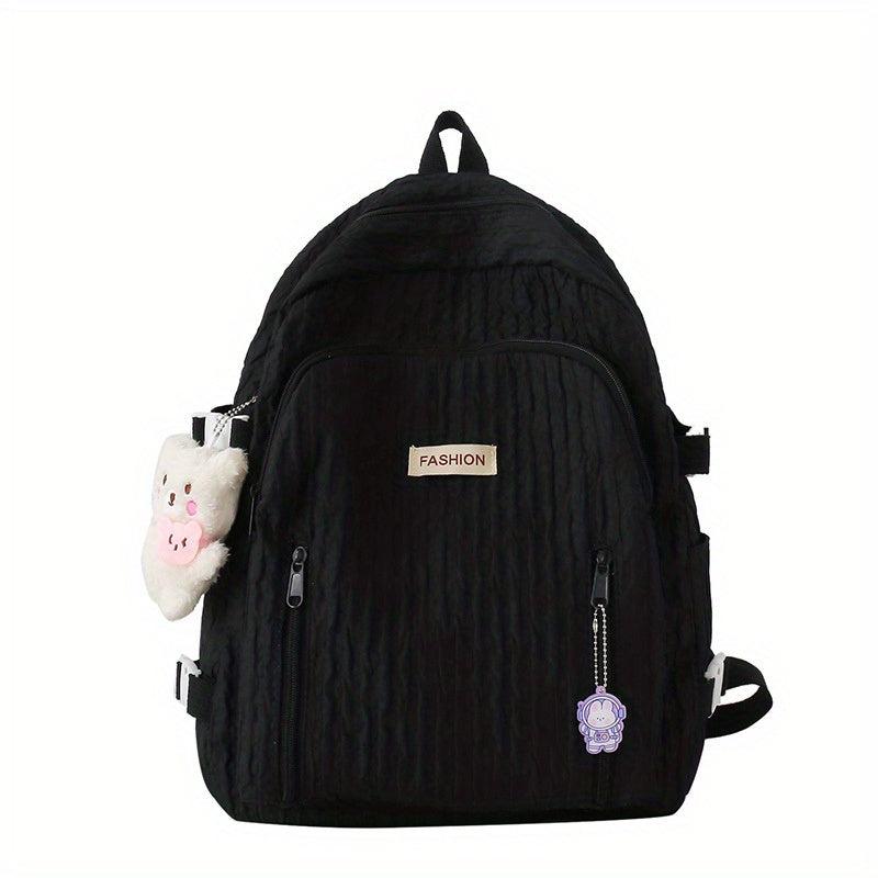 Sweet Student Pleated Backpack Nylon Large Capacity Bag
