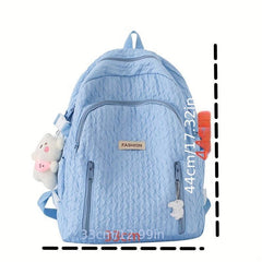 Sweet Student Pleated Backpack Nylon Large Capacity Bag