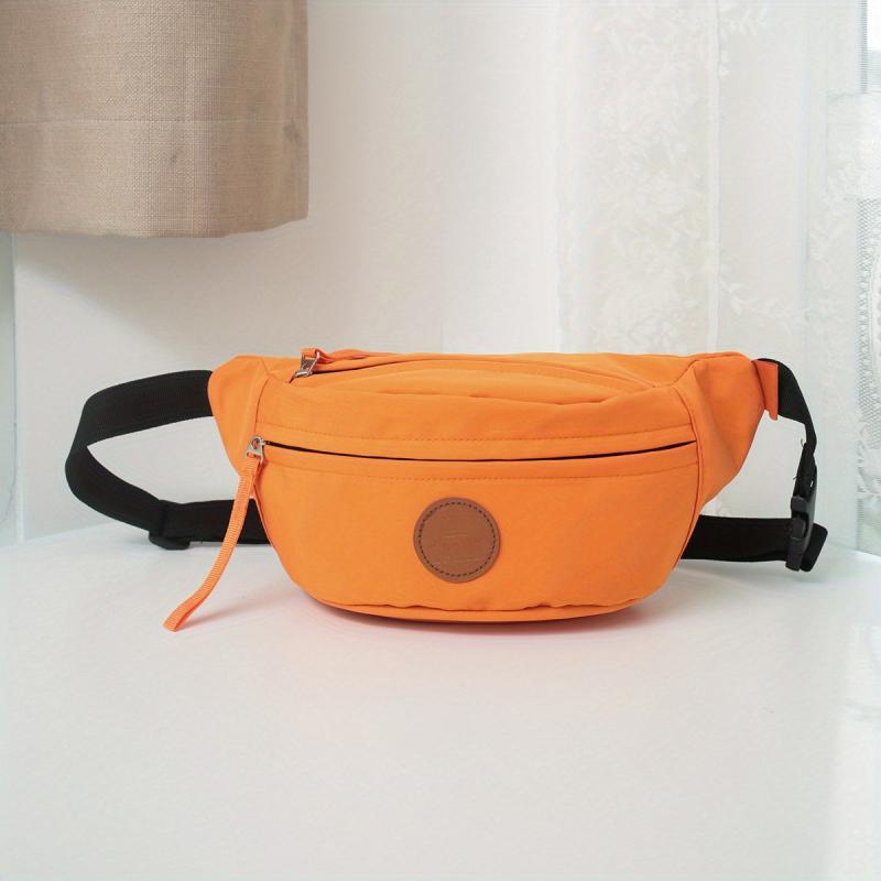 Casual Crescent Crossbody Bag Zipper Nylon Purse