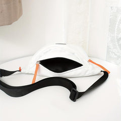 Casual Crescent Crossbody Bag Zipper Nylon Purse