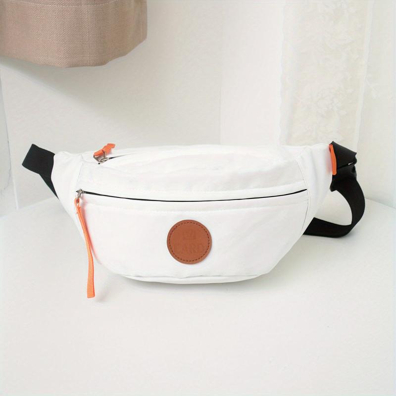 Casual Crescent Crossbody Bag Zipper Nylon Purse