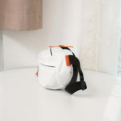 Casual Crescent Crossbody Bag Zipper Nylon Purse