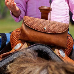 Retro Faux Leather Fanny Pack Cell Phone Holder