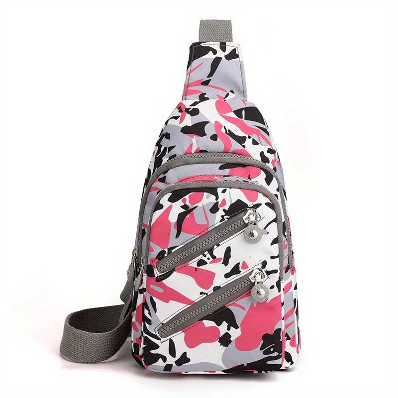 Nylon Sling Bag Crossbody Chest Bag for Outdoor Travel
