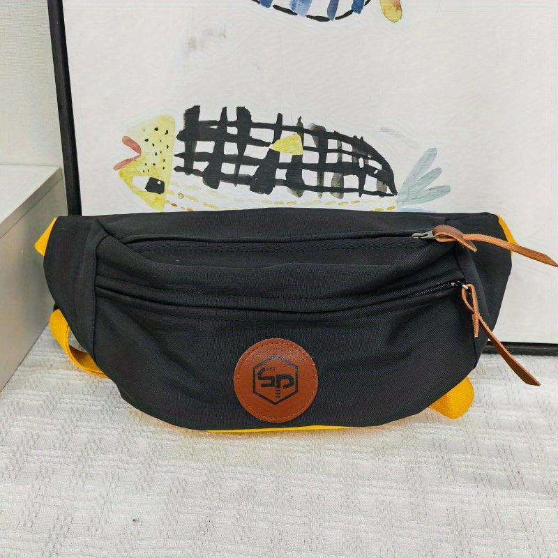 Kpop Colorblock Fanny Pack Large Capacity Crossbody Bag