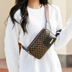 Geometric Pattern Fanny Pack for Women - All-match Waist Bag for Sports