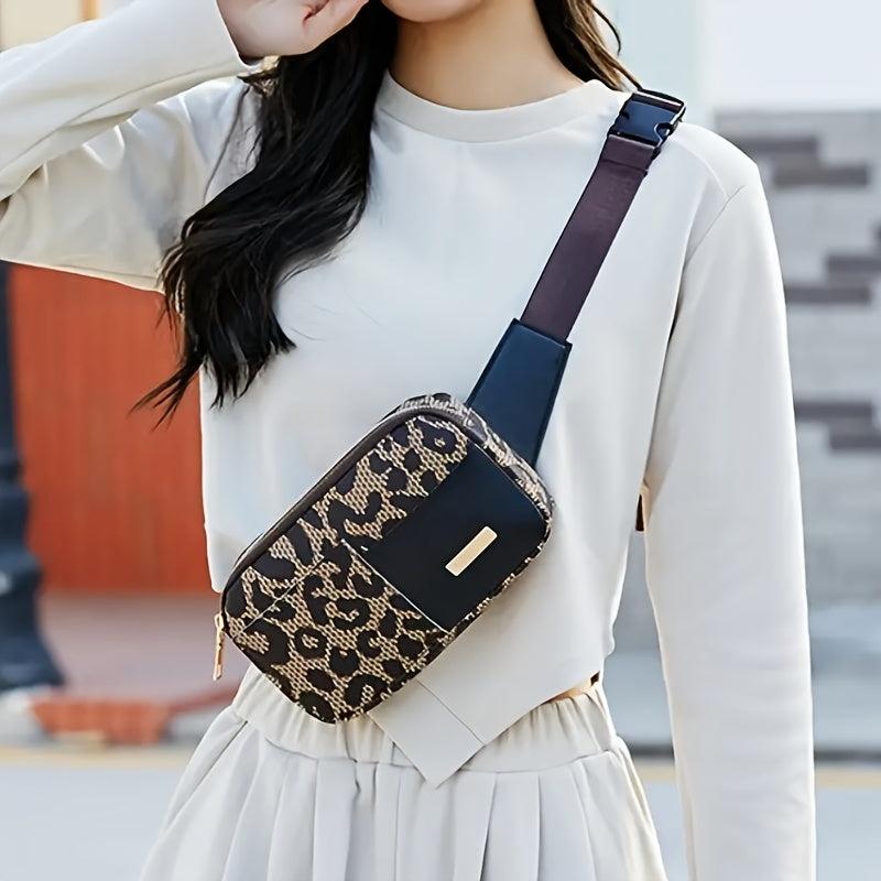 Geometric Pattern Fanny Pack for Women - All-match Waist Bag for Sports