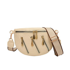 Casual Crossbody Chest Bag PU Sling Bag Women's Waist Purse & Fanny Pack