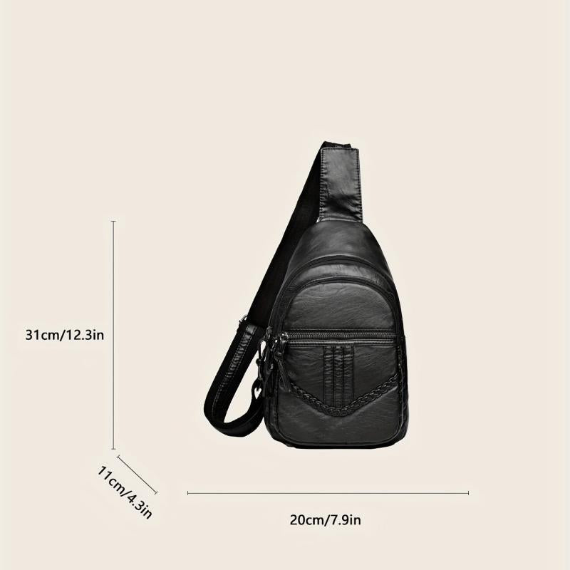Vintage Chest Bag Retro Crossbody Sling Bag