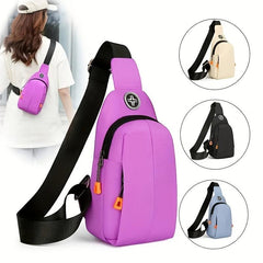 Waterproof Chest Bag with Earphone Hole and Adjustable Strap