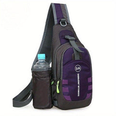 Outdoor Sports Bag Casual Crossbody Bag Multifunctional Zipper Chest Bag