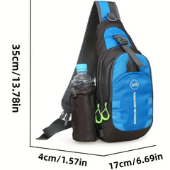 Outdoor Sports Bag Casual Crossbody Bag Multifunctional Zipper Chest Bag
