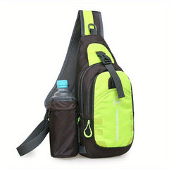 Outdoor Sports Bag Casual Crossbody Bag Multifunctional Zipper Chest Bag