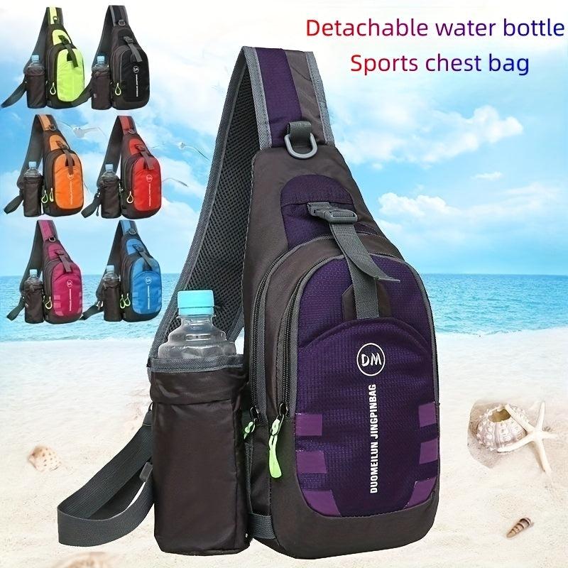 Outdoor Sports Bag Casual Crossbody Bag Multifunctional Zipper Chest Bag