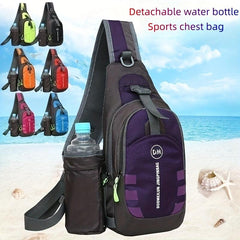 Outdoor Sports Bag Casual Crossbody Bag Multifunctional Zipper Chest Bag