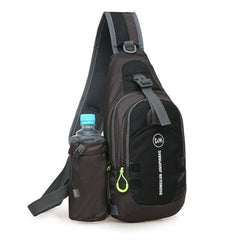 Outdoor Sports Bag Casual Crossbody Bag Multifunctional Zipper Chest Bag