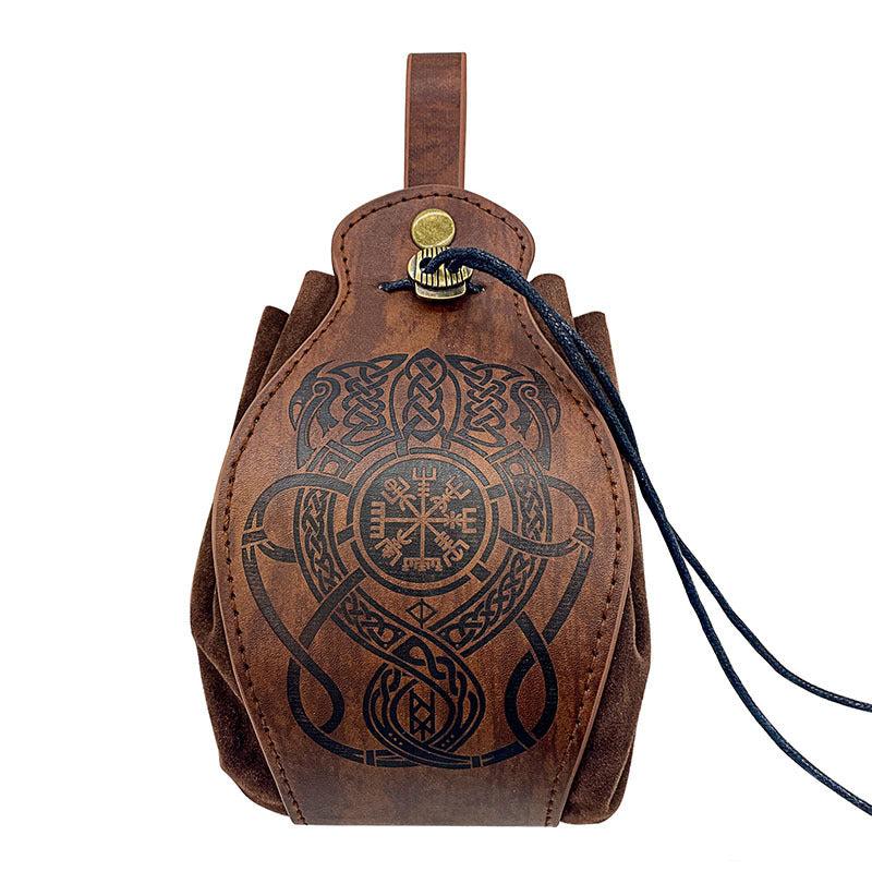 Steampunk Halloween Waist Bag Vintage PU Leather Coin Purse