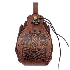 Steampunk Halloween Waist Bag Vintage PU Leather Coin Purse