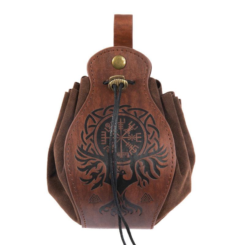 Steampunk Halloween Waist Bag Vintage PU Leather Coin Purse