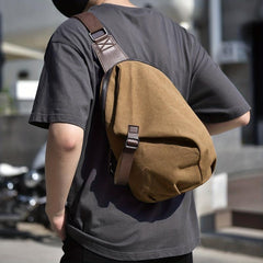 Vintage Large Capacity Chest Bag Anti Theft Sports Fitness Sling Bag