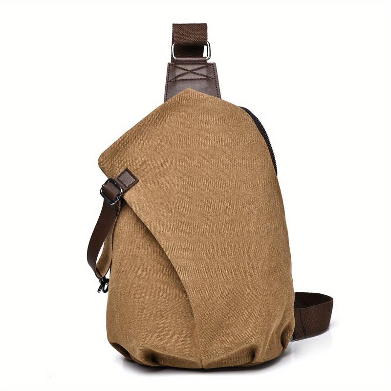 Vintage Large Capacity Chest Bag Anti Theft Sports Fitness Sling Bag