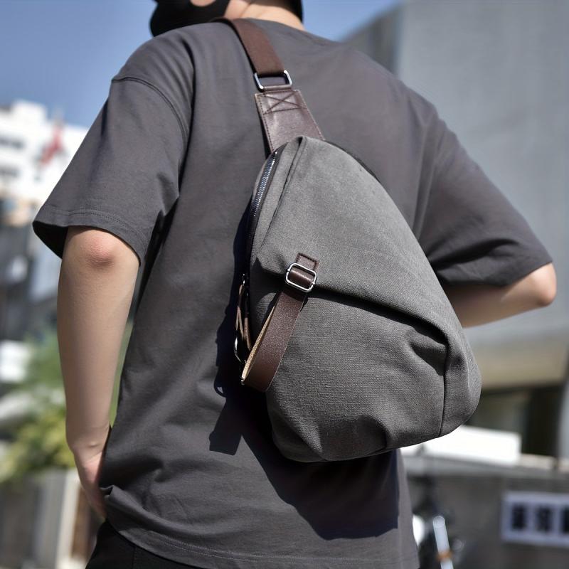Vintage Large Capacity Chest Bag Anti Theft Sports Fitness Sling Bag