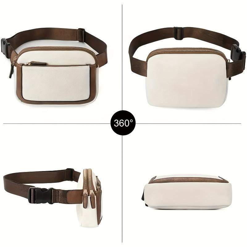 Colorblock Belt Bag Sports Fanny Pack Outdoor Travel
