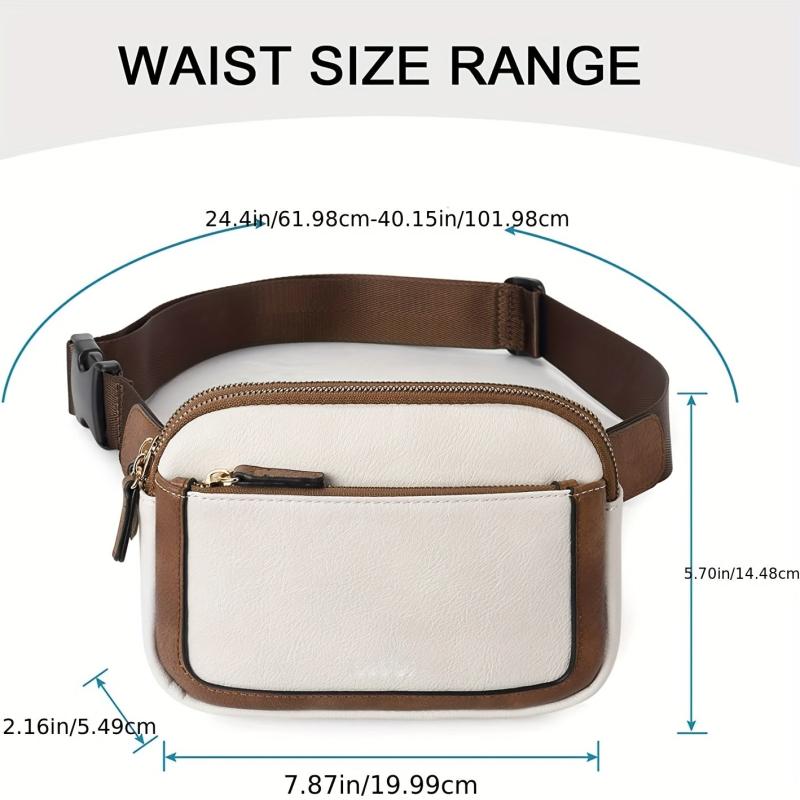 Colorblock Belt Bag Sports Fanny Pack Outdoor Travel