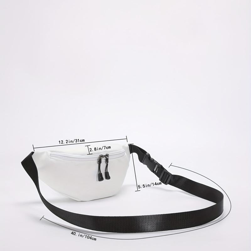 Outdoor Sports Waist Bag Nylon Crossbody Bag Travel Chest Purse