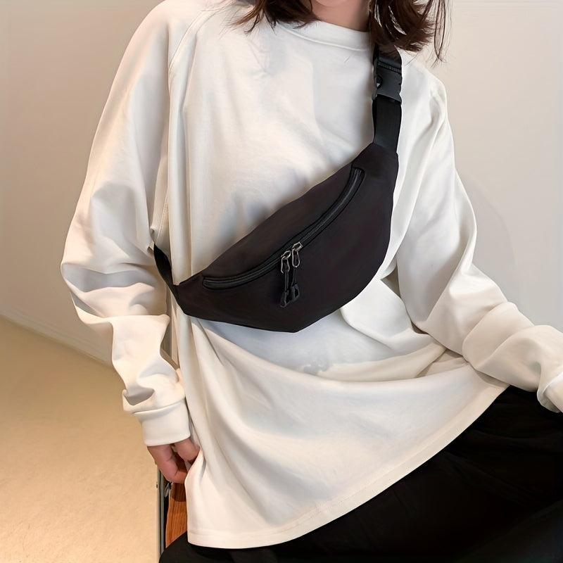 Outdoor Sports Waist Bag Nylon Crossbody Bag Travel Chest Purse